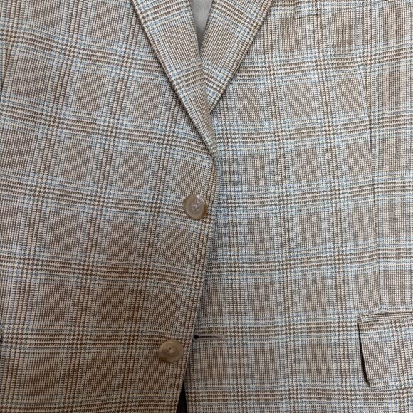 Lauren Ralph Lauren Golden Checkered Blazer Size 44S - Picture 5 of 12